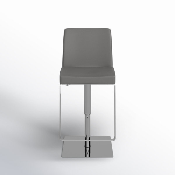 AllModern Lira Swivel Upholstered Adjustable Height Counter Stool with